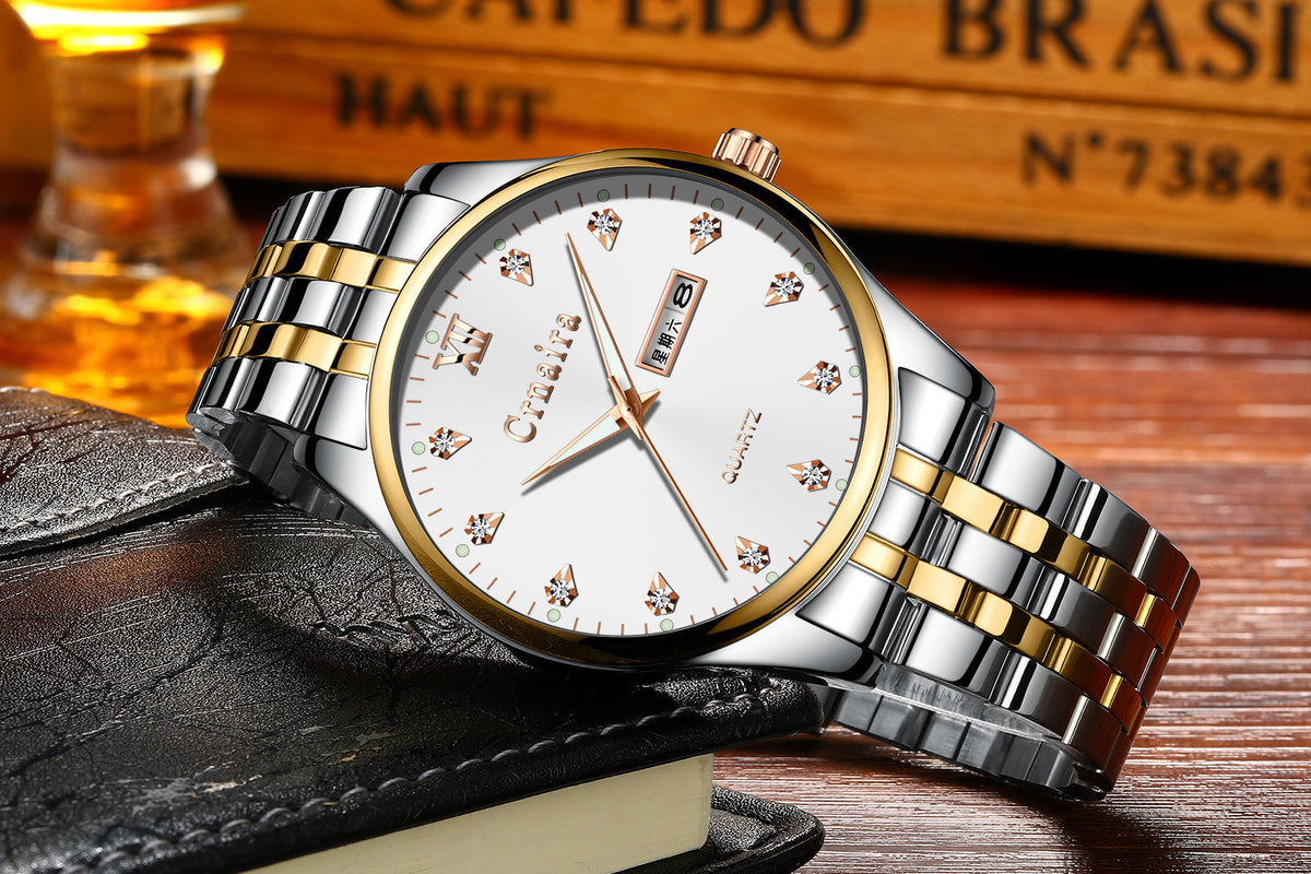 Business Herren Mode Quarz Kalender wasserdichte Uhr – Bild 5 | LuxeStyle