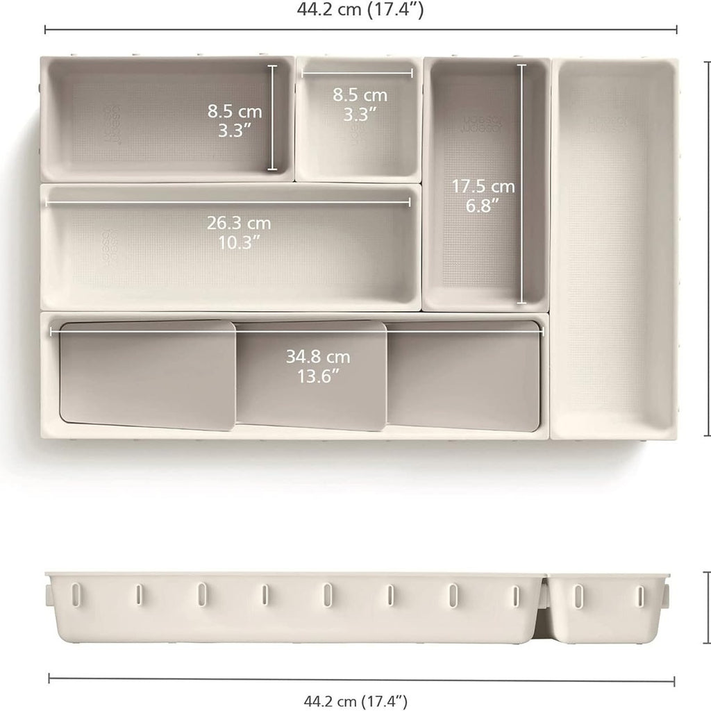 Schubladen-Organizer aus Kunststoff – 6+1 Fächer – Bild 3 | LuxeStyle