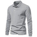 Herren Langarm-Polo aus Kaninchenhaar-Mix