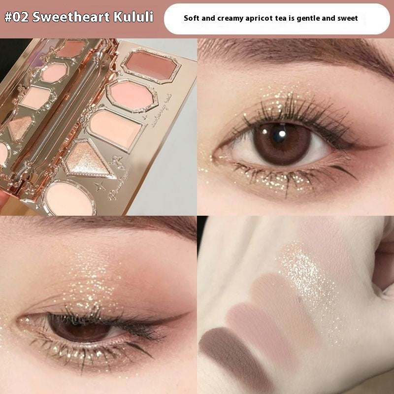 Braune Augen-Schatten-Palette