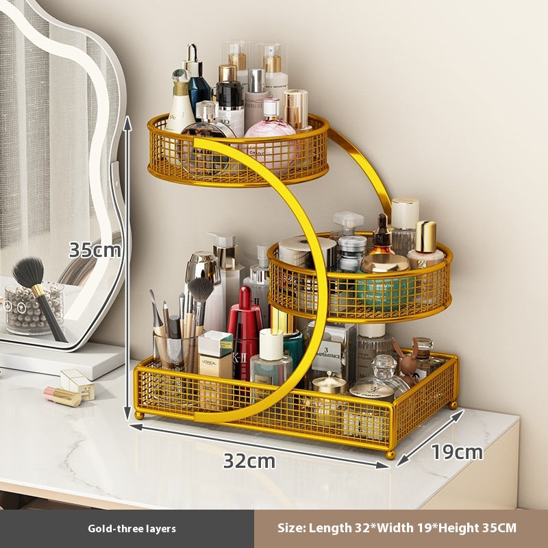 Minimalistischer Kosmetik-Organizer aus Metall – Bild 2 | LuxeStyle