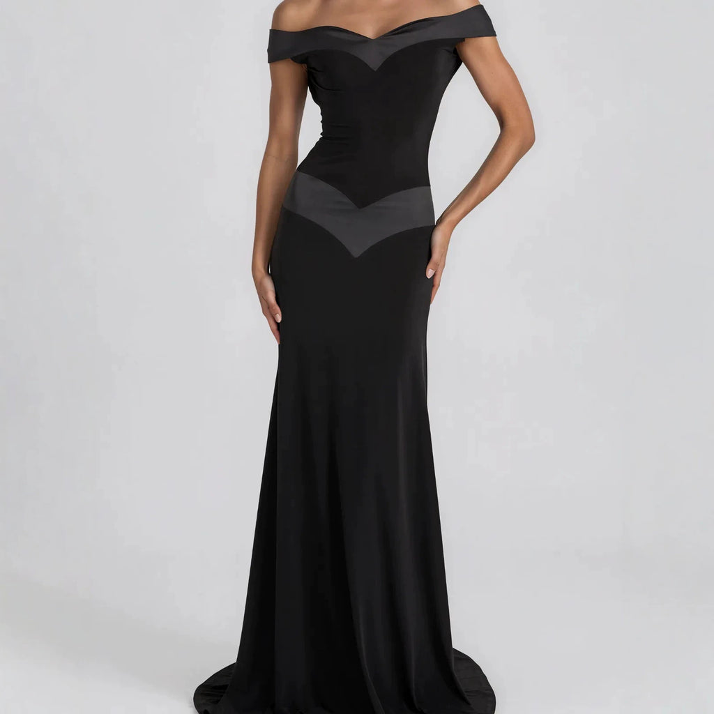 Schwarze Patchwork-Mermaid-Rock