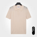 Herren Strick-T-Shirt Kurzarm Slim-Fit