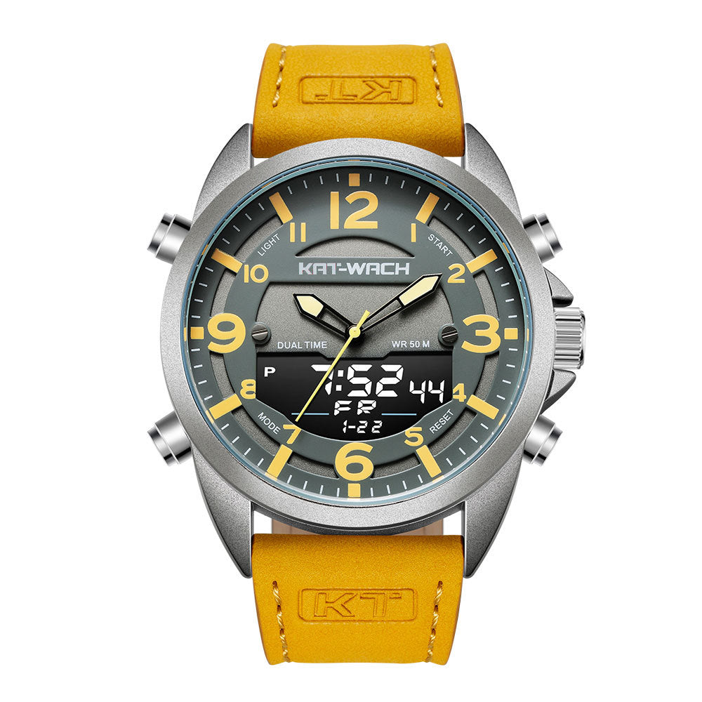 Herren Quarzuhr mit Doppelanzeige für Sport & Outdoor – Bild 3 | LuxeStyle