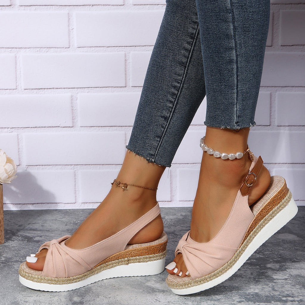 Keilsandalen mit Hanfseil und Schleife – Bild 4 | LuxeStyle