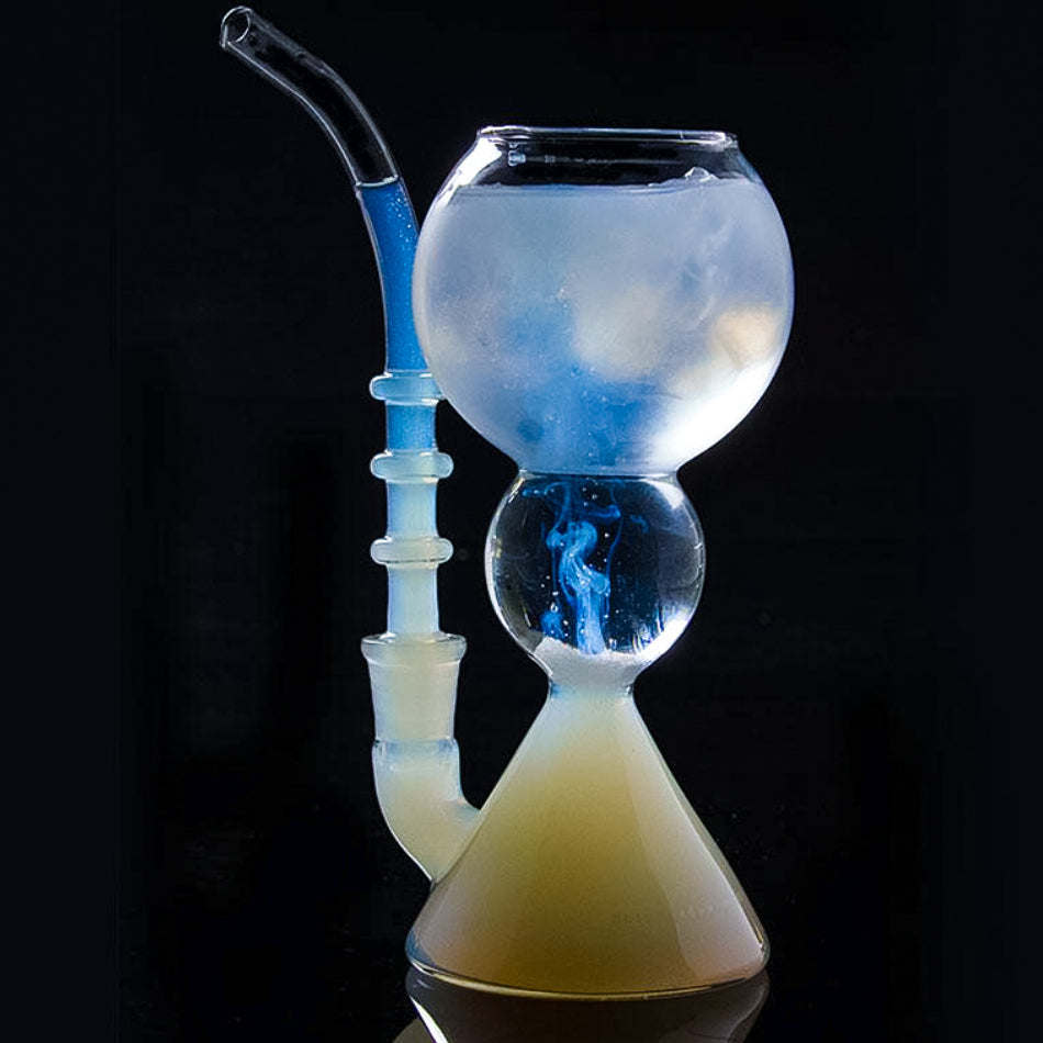 Glas-Shisha im Cocktailglas-Design