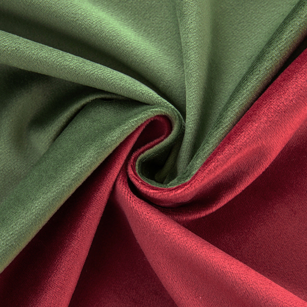 Velour-Vorhang mit Vintage-Stich