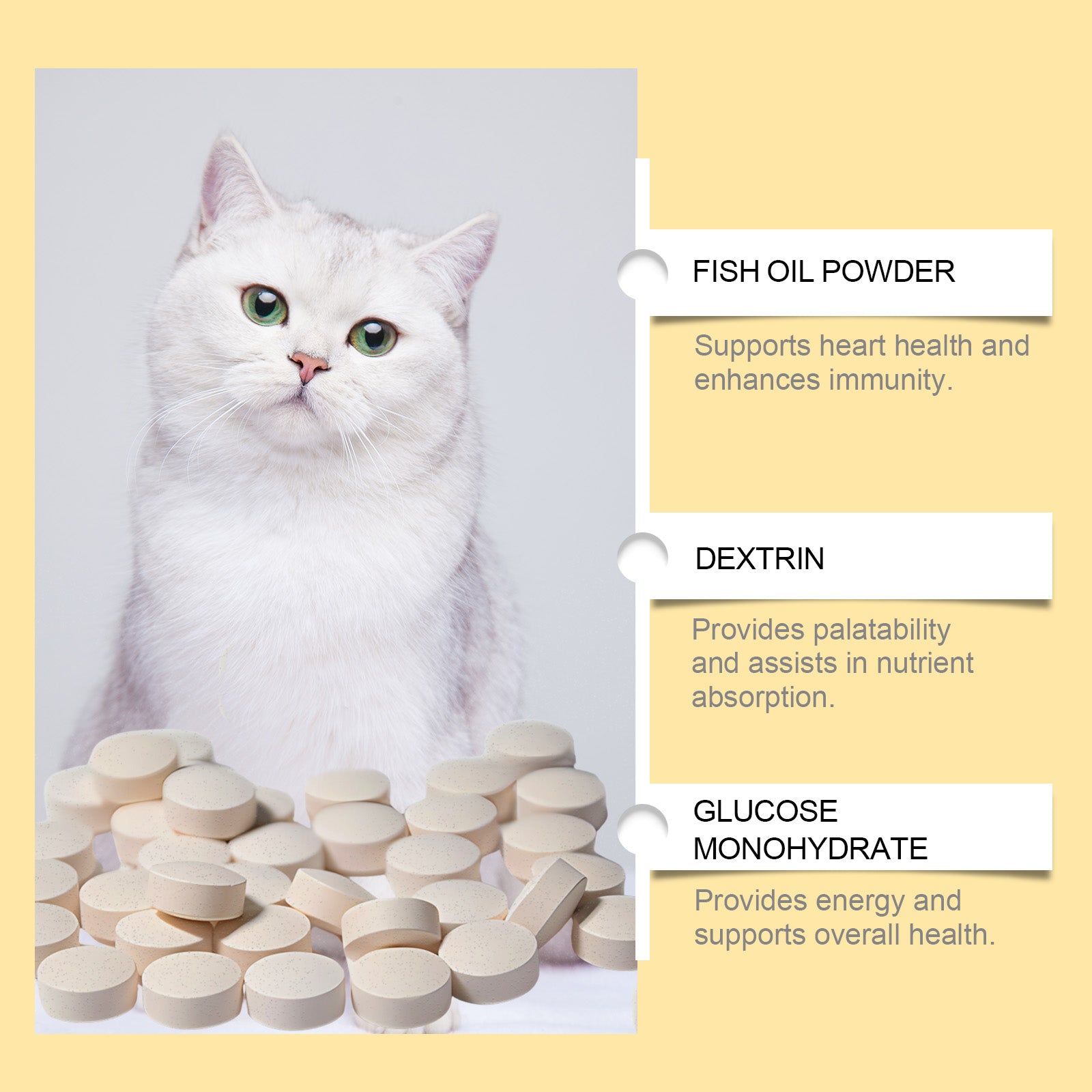 Fischöl-Tabletten für Katzen