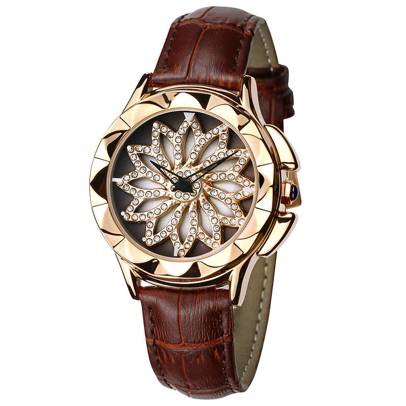 Damen-Armbanduhr mit Strass – Bild 4 | LuxeStyle