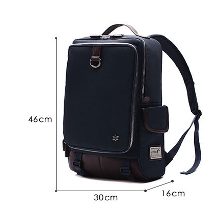 Herrenrucksack aus Oxford-Stoff, 30 × 16 × 46 cm – Bild 3 | LuxeStyle
