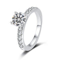 Moissanit Ring aus 925er Sterling Silber