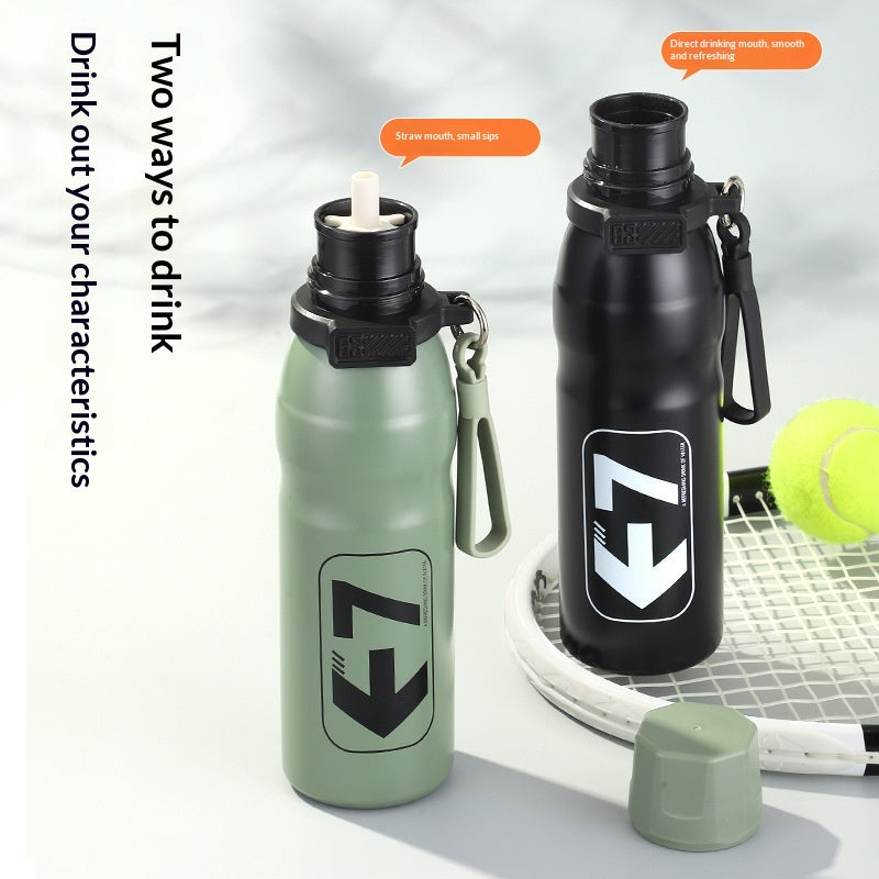 Grosse Outdoor-Isolierflasche aus Edelstahl 316