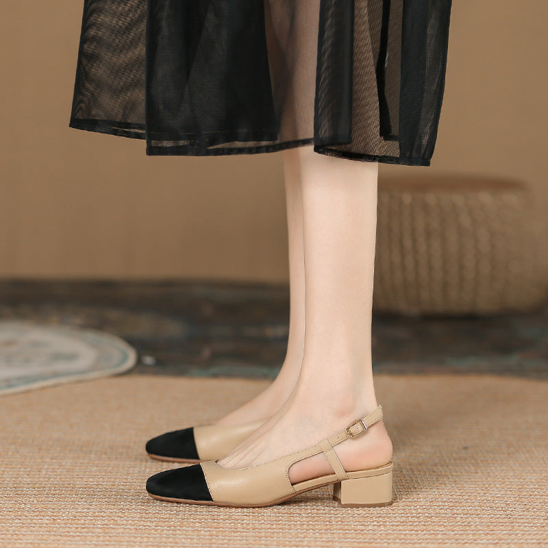 Chunky Heel French Style Damenschuhe – Bild 9 | LuxeStyle