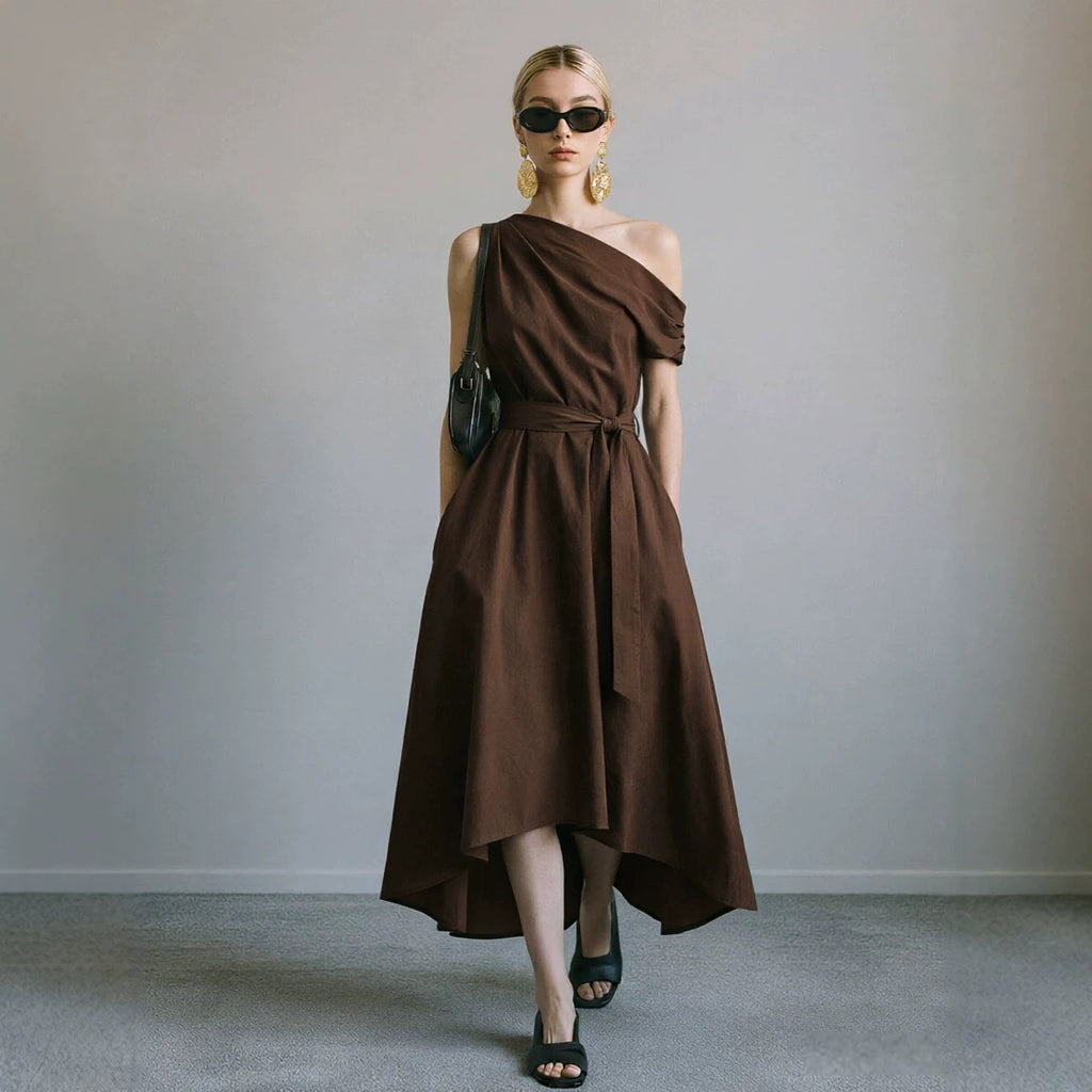 Elegantes Off-Shoulder Kleid mit Schnürung – Bild 11 | LuxeStyle
