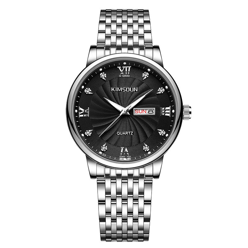 Herren-Armbanduhr mit Kalender und Datum