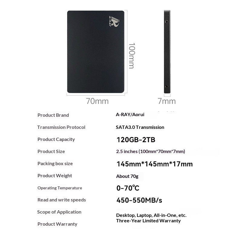 SATA3 Laptop SSD-Festplatte