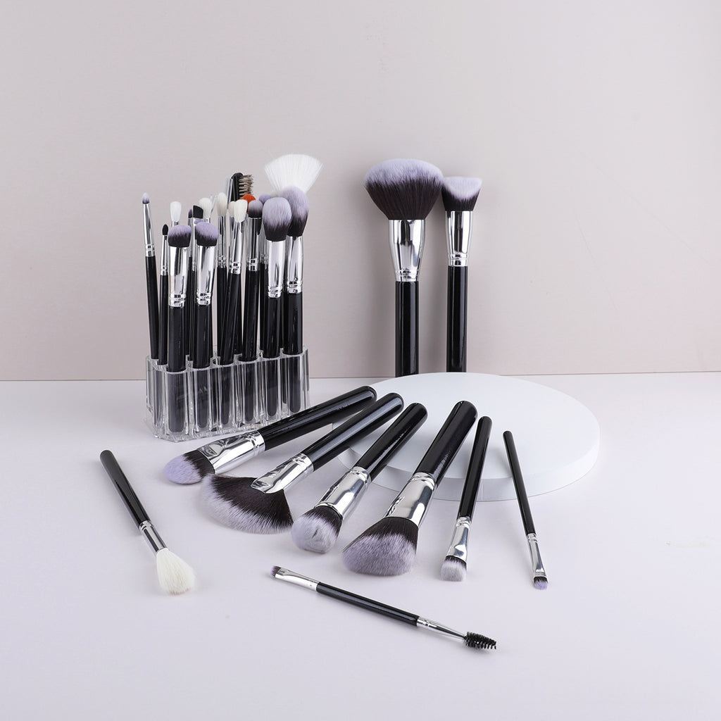 30-Stückes Makeup-Pinselset mit Silikonborsten · 30 Stück – Bild 4 | LuxeStyle