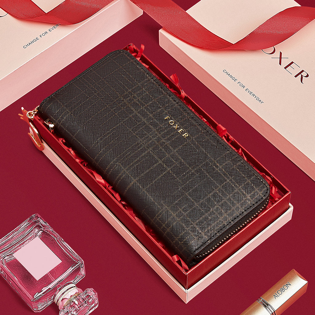 Geldbörse mit mehreren Kartenfächern aus Leder – Bild 5 | LuxeStyle