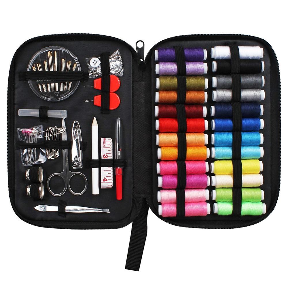 Reise-Nähset in praktischer Zipper-Tasche