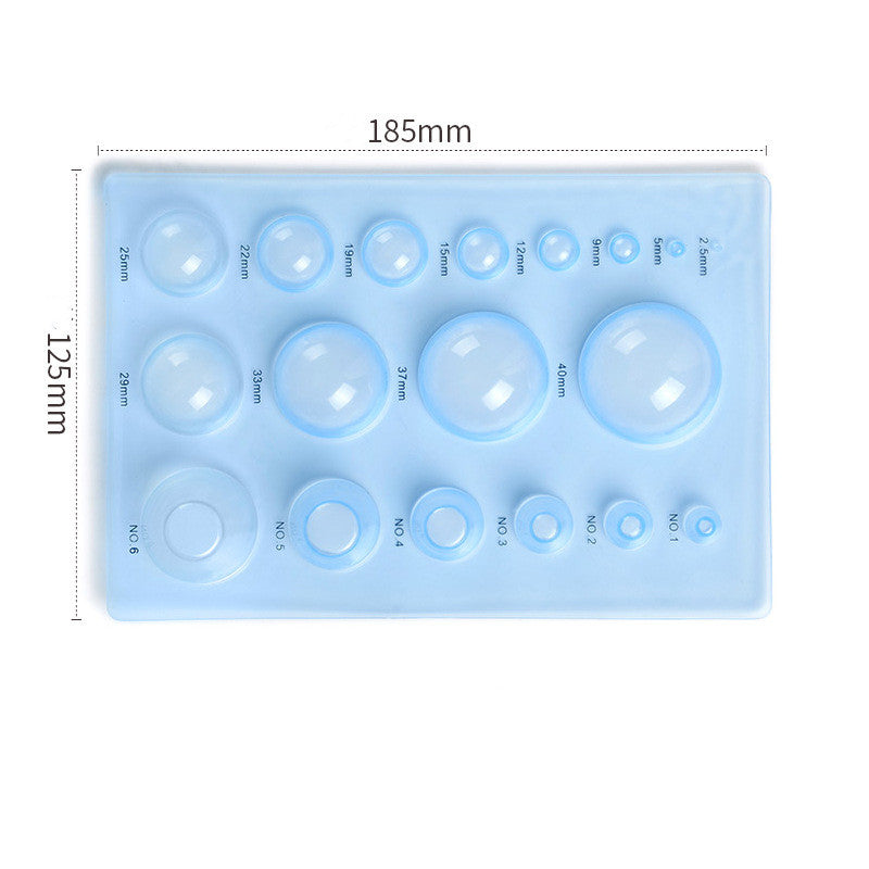 Bälle-Formbrett – 3 Reihen, transparent blau – Bild 6 | LuxeStyle