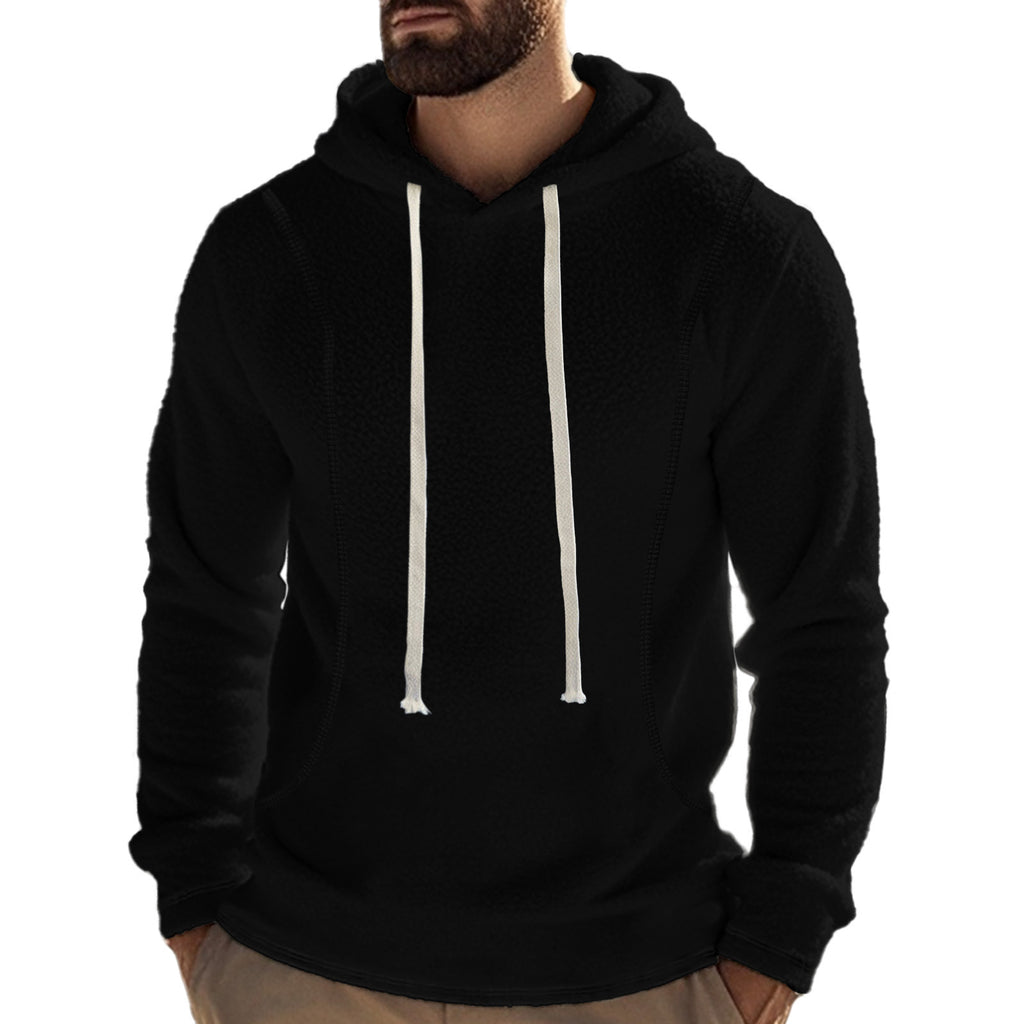 Herren Fleece Hoodie Langarm
