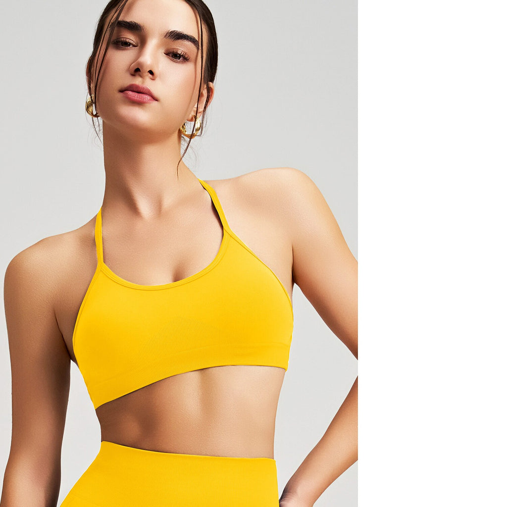 Nahtloses Cross-Back Yoga-Set für Damen – Ansicht 3