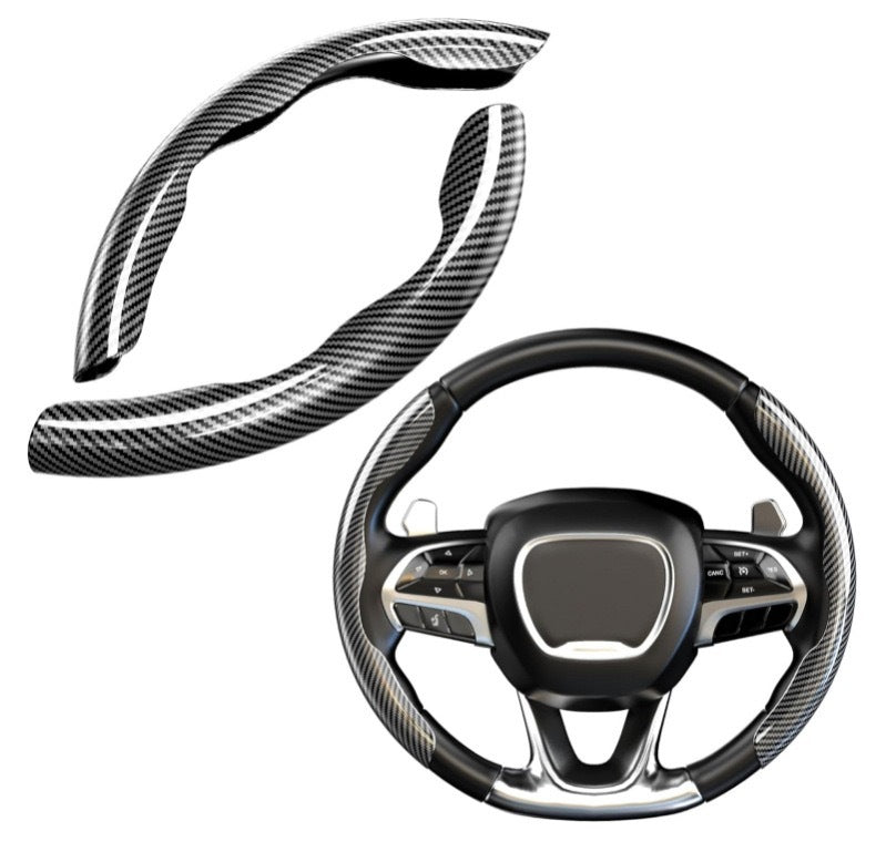 Lenkradbezug Carbon-Muster 2er-Set