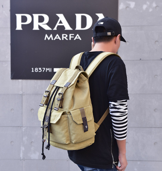 Canvas-Rucksack Unisex Retro | LuxeStyle