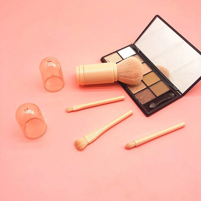4-in-1 Reise-Make-up-Pinselset