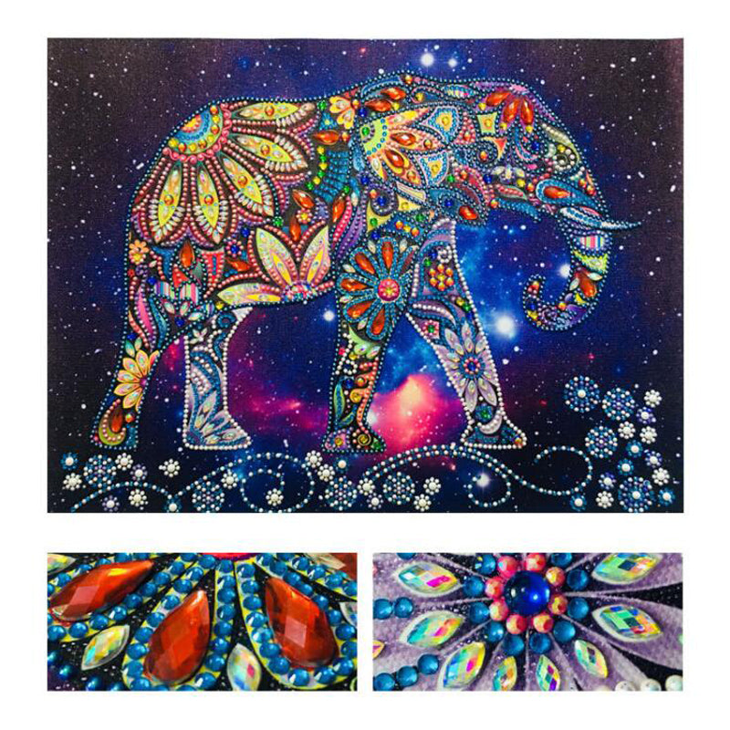 Diamond Painting „Elefanten-Spaziergang“ – Bild 4 | LuxeStyle
