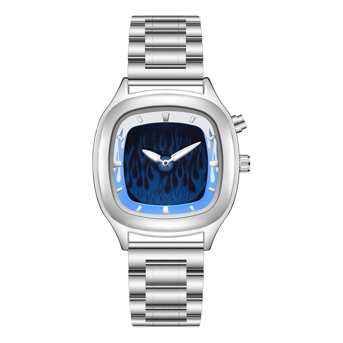 Retro-Armbanduhr Edelstahl