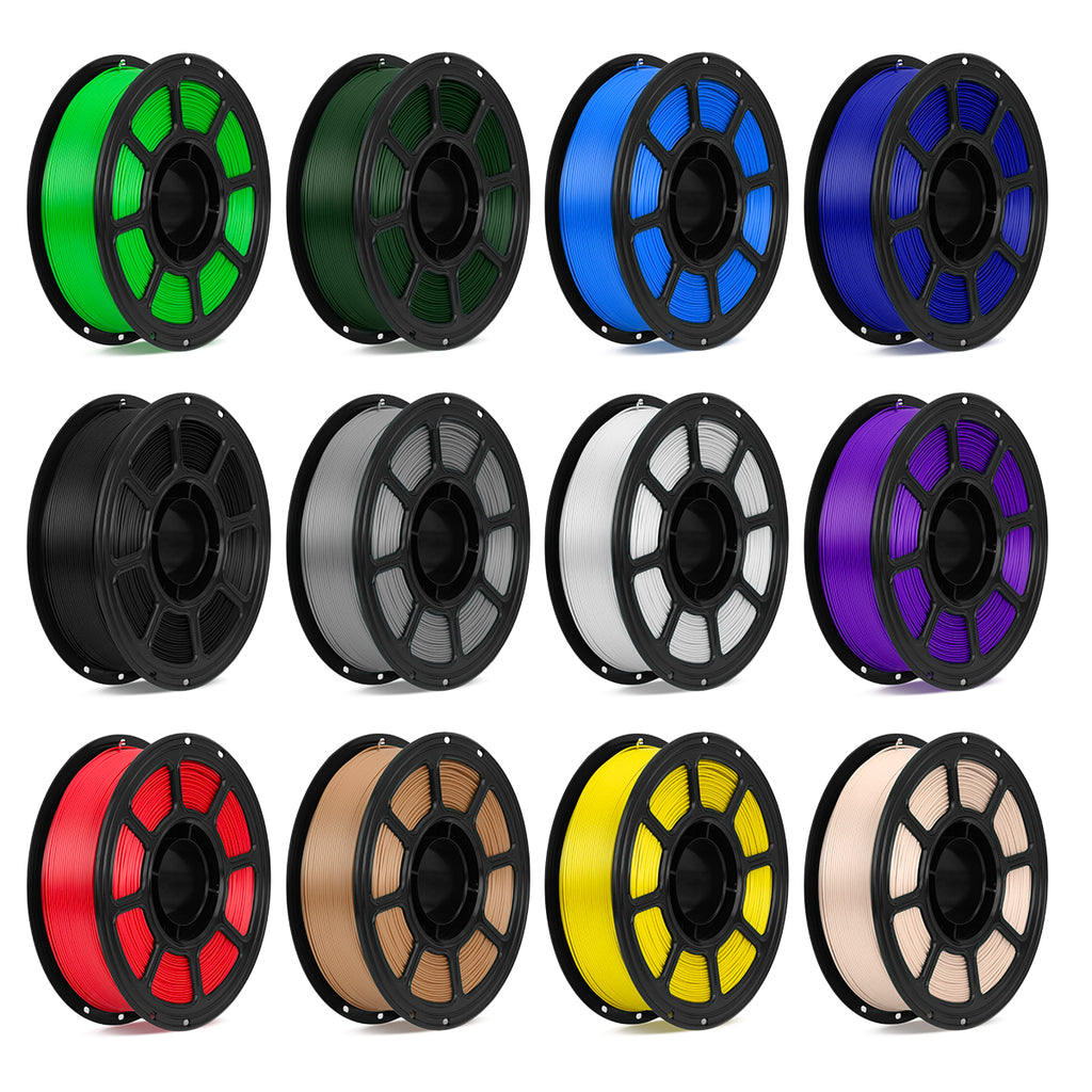 PLA 3D Drucker Filament 12er Set, 1.75mm