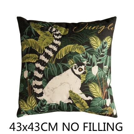 Madagascar Kissenbezug, Dschungel-Tiermotiv – Bild 2 | LuxeStyle