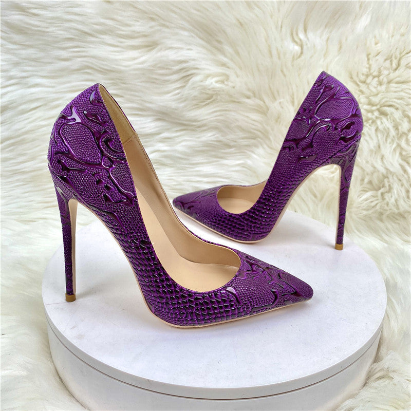 Elegante spitze High Heels aus Mikrofaser – Bild 3 | LuxeStyle