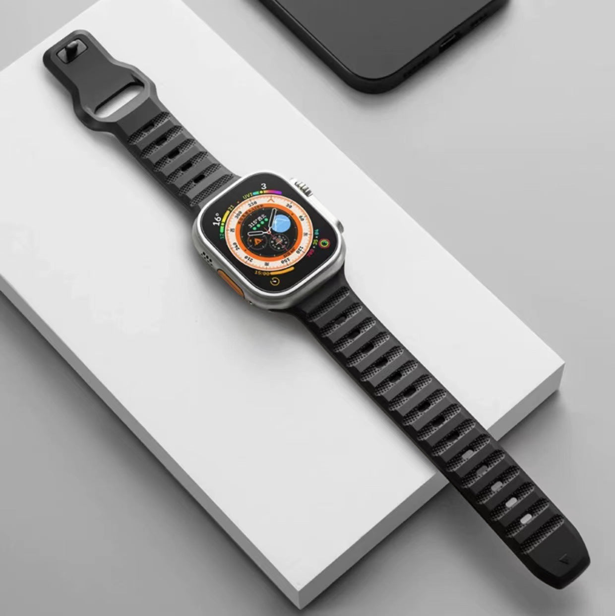 Fluoro-Kautschuk Armband für Smartwatches