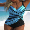 Gestreifter High-Waist Einteiler