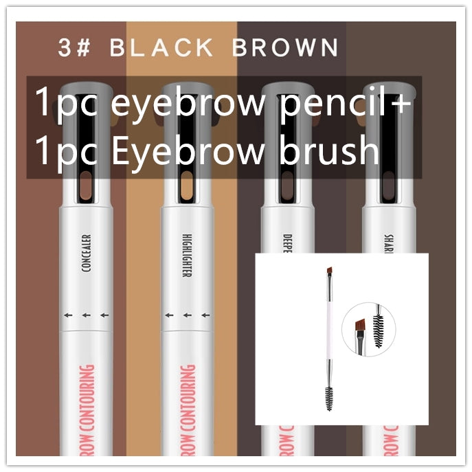 Brow Pencil Spinning Round – 3‑in‑1 Augenbrauenstift – Bild 17 | LuxeStyle