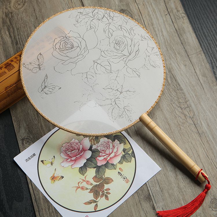 Runder Seidenfächer zum Bemalen – Bild 10 | LuxeStyle