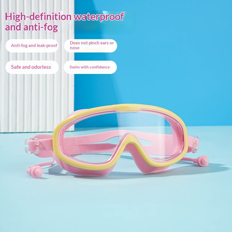 Kinder Schwimmbrille mit grossem Rahmen