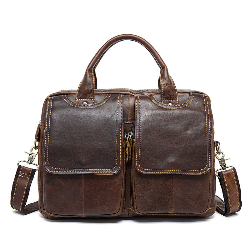 Reisehandtasche 14'' aus Leder – Bild 2 | LuxeStyle