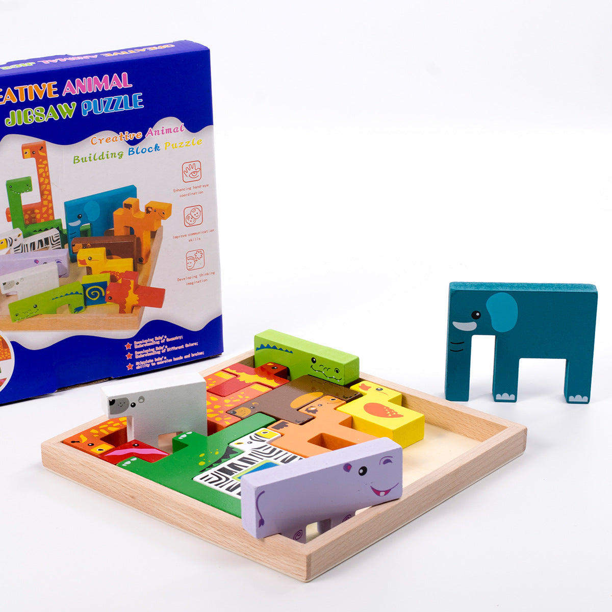Magnetisches Holzpuzzle für Kinder | LuxeStyle