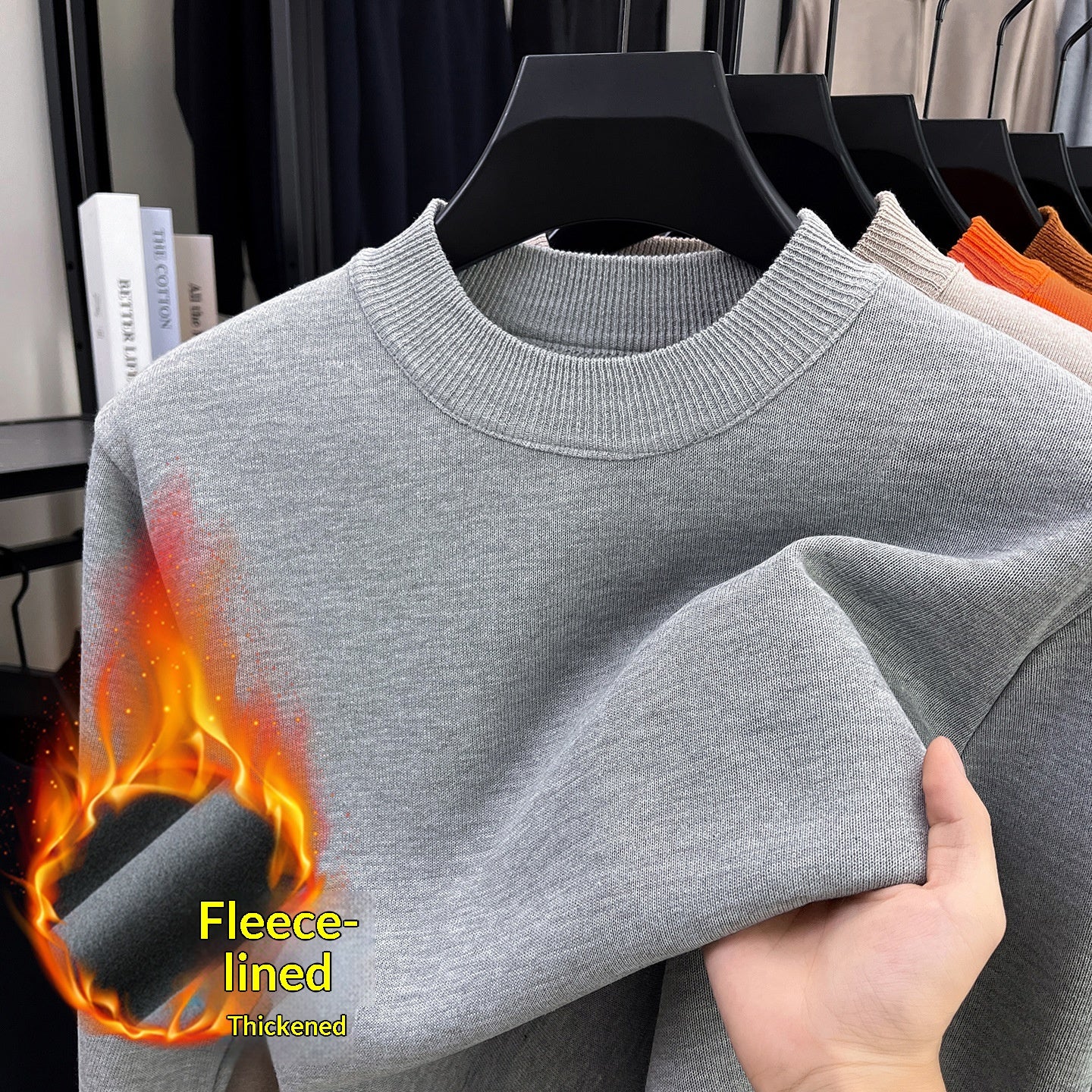 Herren-Warm-Strickpullover