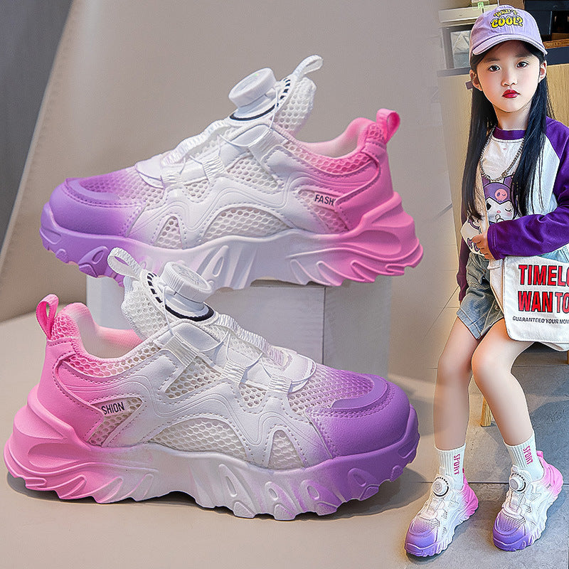 Atmungsaktive Mesh-Sneaker mit Drehknopf