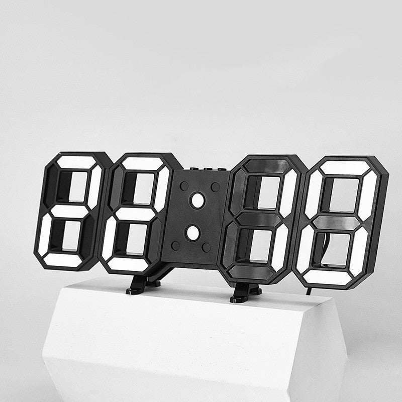 3D LED Wanduhr mit Fernbedienung – Bild 5 | LuxeStyle