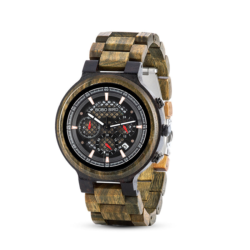 BOBO BIRD Multifunktionale Sandelholz-Uhr – Bild 3 | LuxeStyle