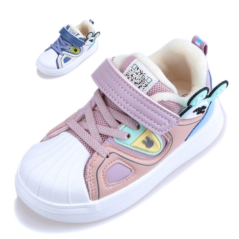 Gesteppte Baby-Sneaker mit Klettverschluss – Bild 4 | LuxeStyle