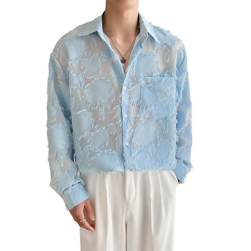 Locker geschnittenes Langarmhemd mit Nischen-Stil