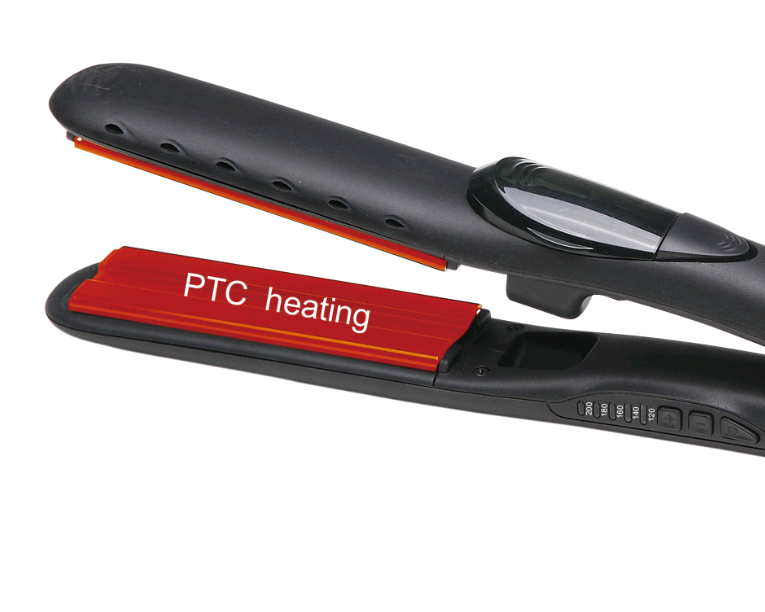 2-in-1 Dampf-Haarglätter mit Turmalin-Keramik