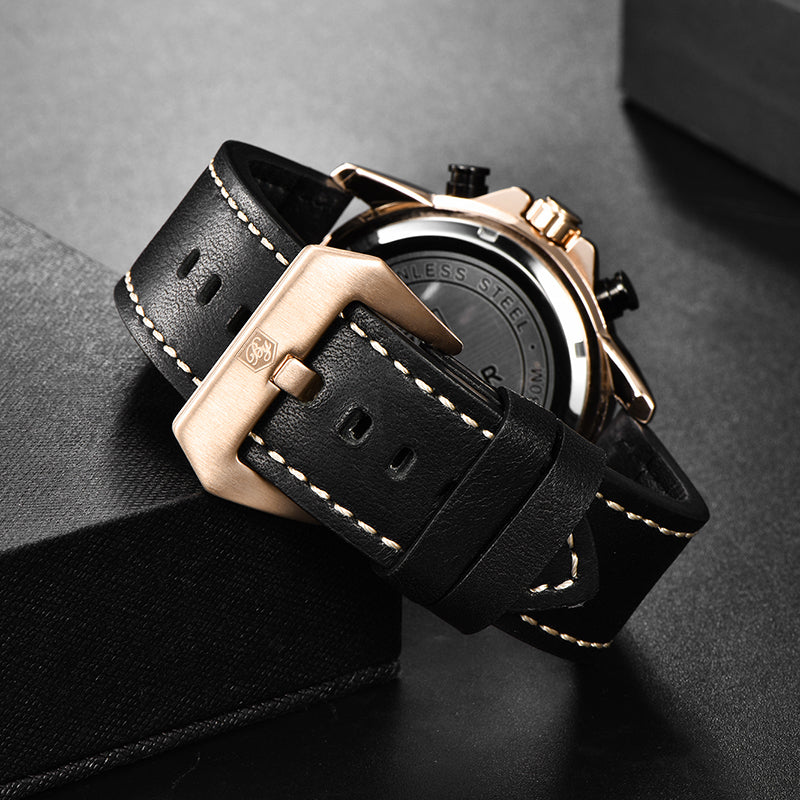 Multifunktions-Herrenuhr mit Quarzwerk – Bild 2 | LuxeStyle