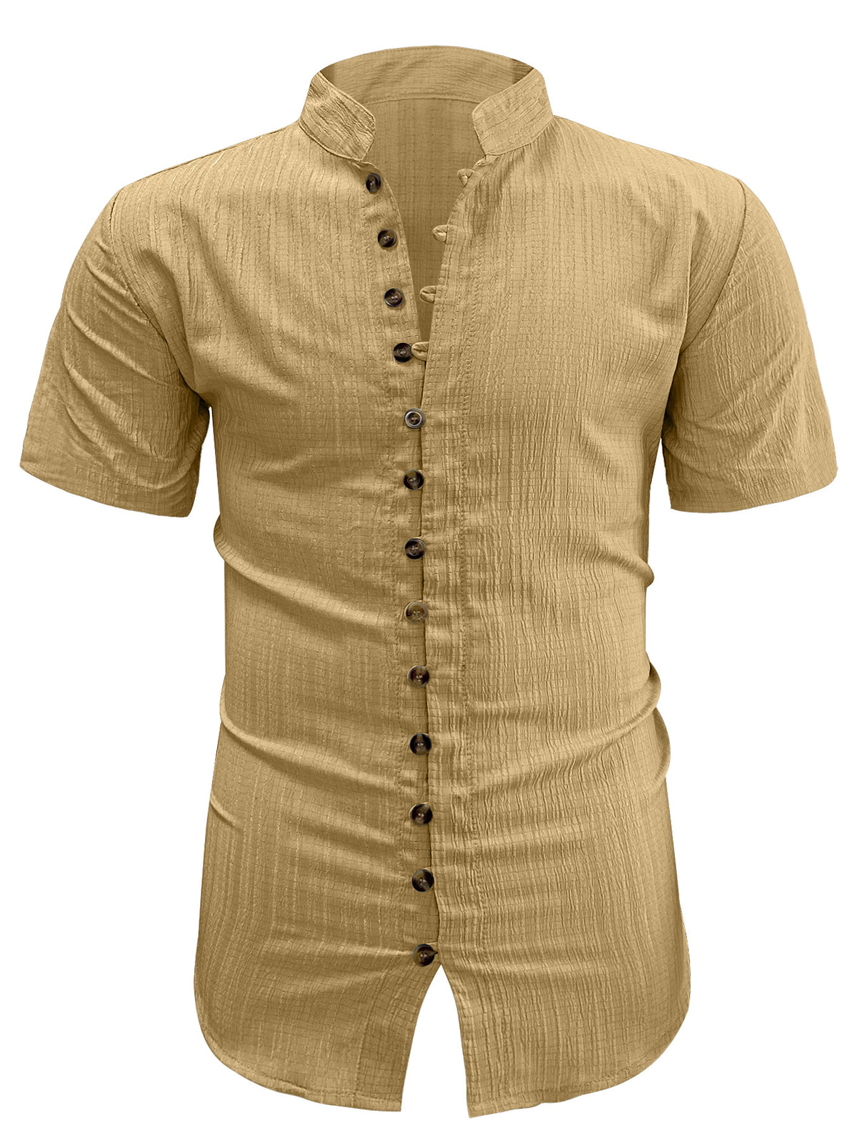 Herren Kurzarm Cardigan Hemd Übergrössen – Bild 7 | LuxeStyle